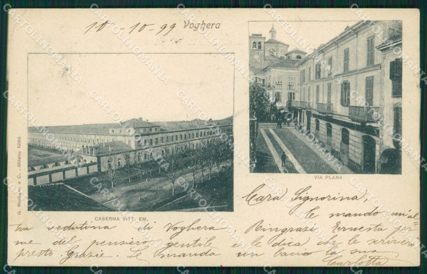Pavia Voghera Caserma PIEGA cartolina QT0333 – fronte