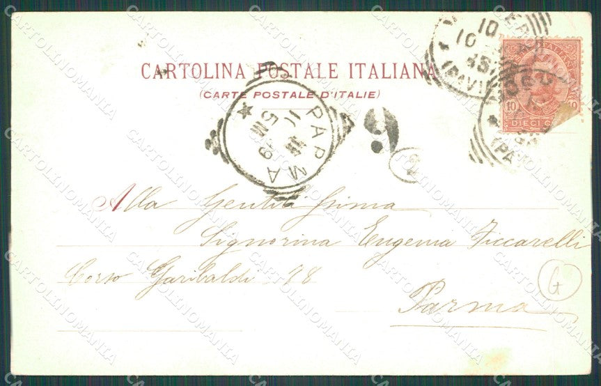 Pavia Voghera Caserma PIEGA cartolina QT0333 – retro