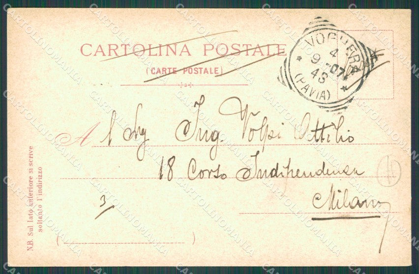 Pavia Voghera cartolina QT0335 – retro