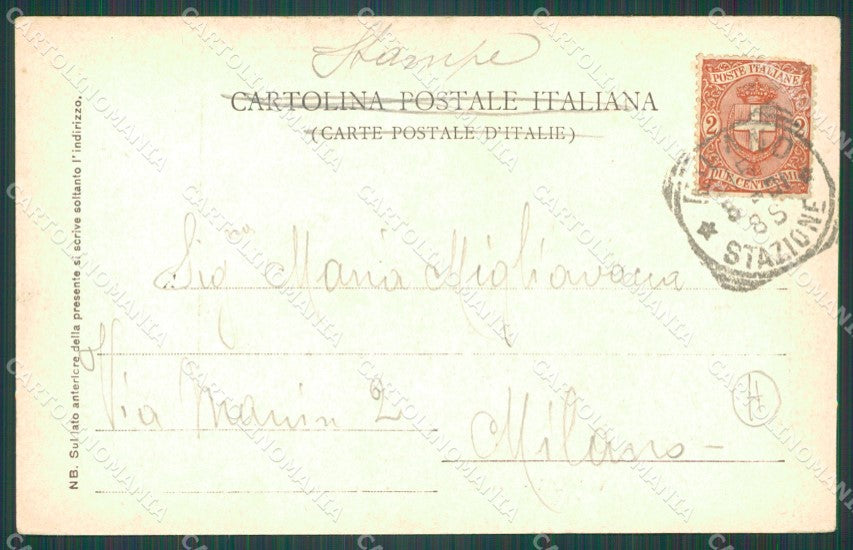 Pavia Voghera Mercato Municipio STRAPPINO cartolina QT0336 – retro