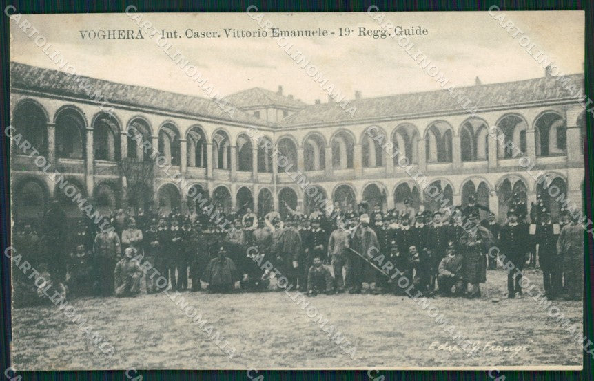Pavia Voghera Caserma Militari SCOLLATA cartolina QT0340 – fronte