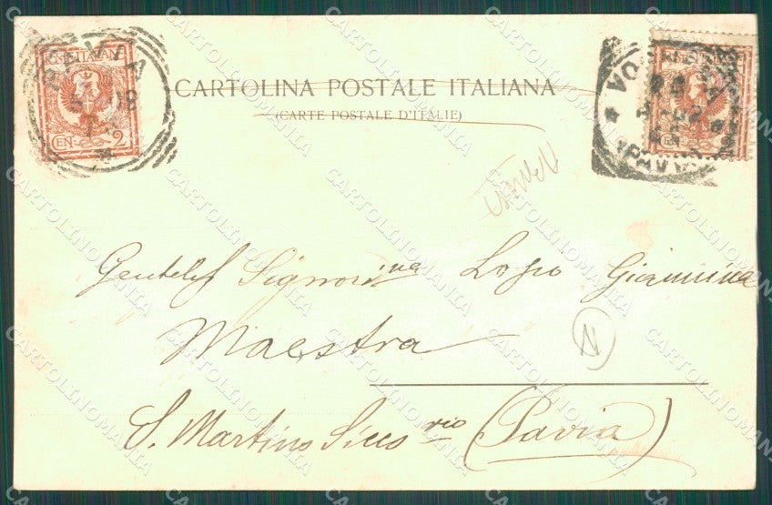 Pavia Voghera ABRASA cartolina QT0352 – retro