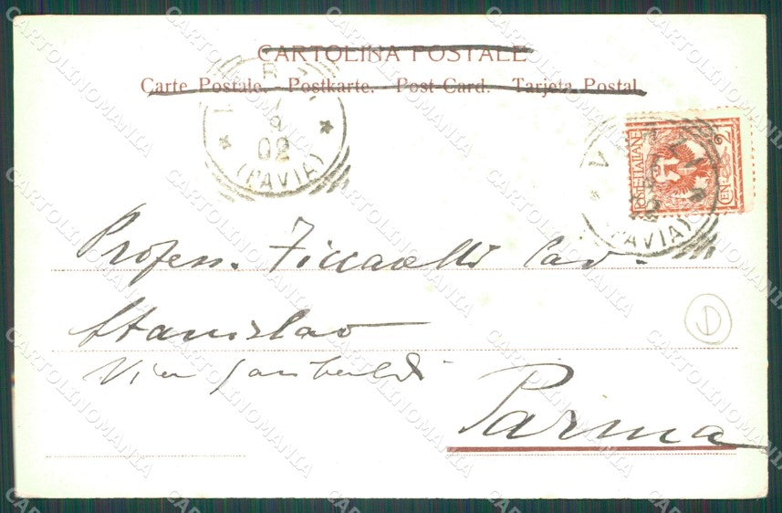 Pavia Varzi Pietragavina cartolina QT0382 – retro