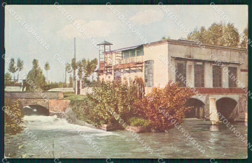 Pavia Gravellona Lomellina Officina Idroelettrica cartolina QT0388 – fronte