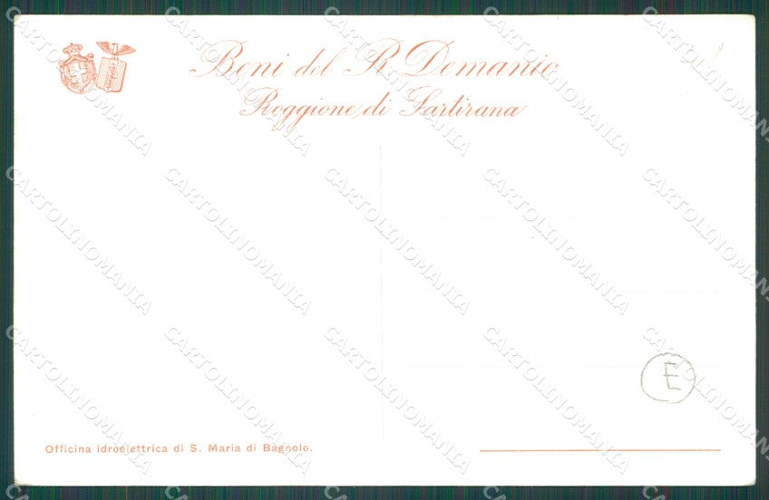 Pavia Langosco Santa Maria di Bagnolo Officina Idroelettrica cartolina QT0389 – retro