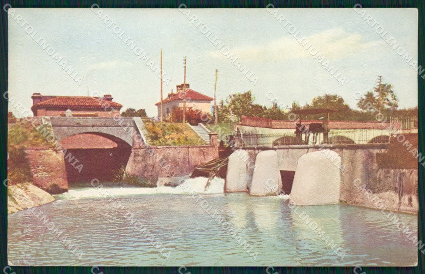 Pavia Canale Cavour Diramatore Sella cartolina QT0390 – fronte