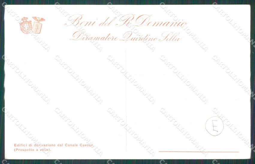Pavia Canale Cavour Diramatore Sella cartolina QT0390 – retro