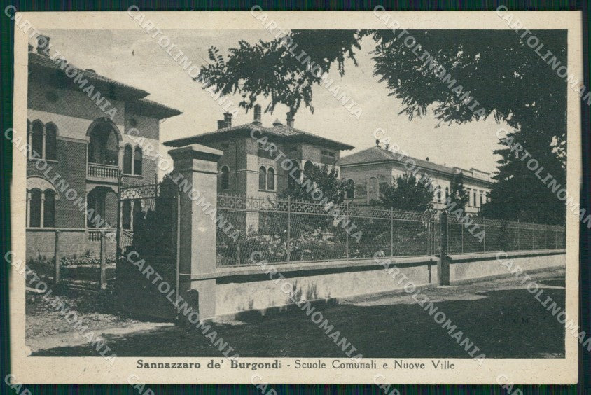 Pavia Sannazzaro dè Burgondi Scuola cartolina QT0393 – fronte