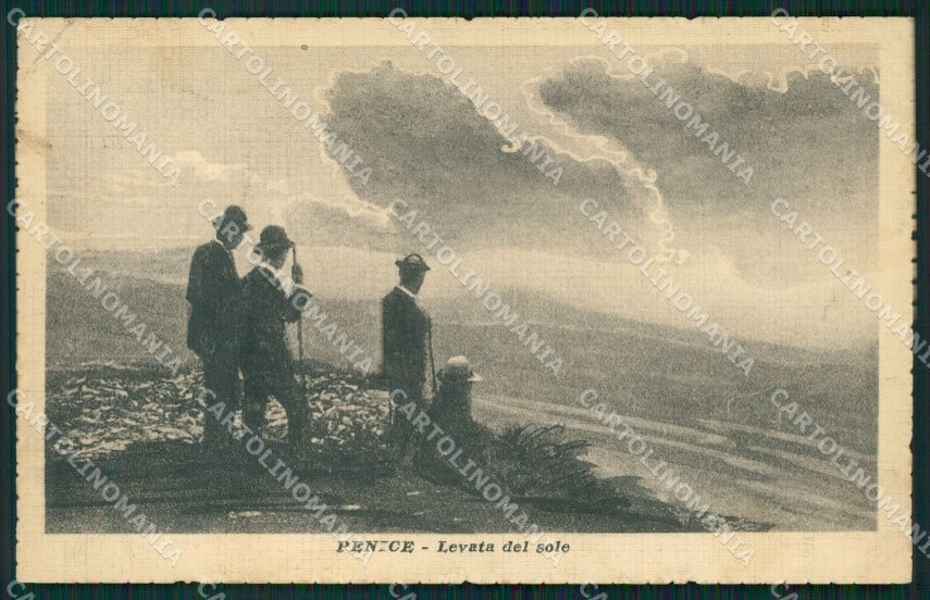 Pavia Monte Penice Levata del Sole PIEGA cartolina QT0394 – fronte