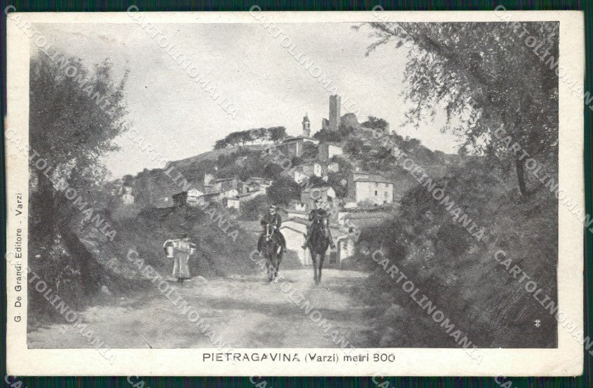 Pavia Varzi Pietragavina Cavalli PIEGHINA cartolina QT0409 – fronte