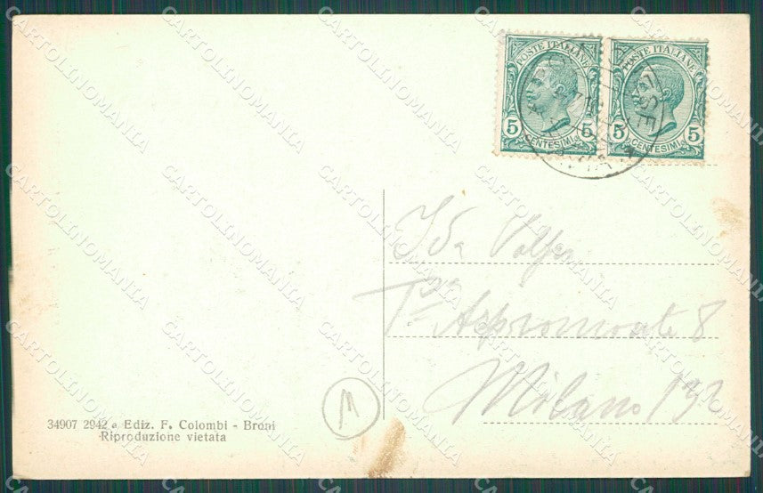 Pavia Monte Penice Il Redentore cartolina QT0413 – retro