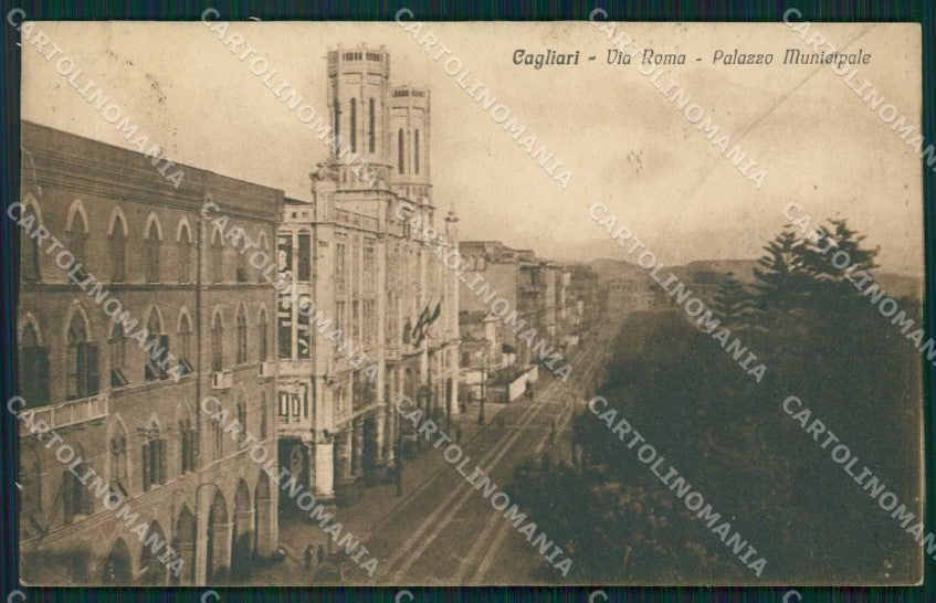 Cagliari Città Municipio cartolina QT0428 – fronte