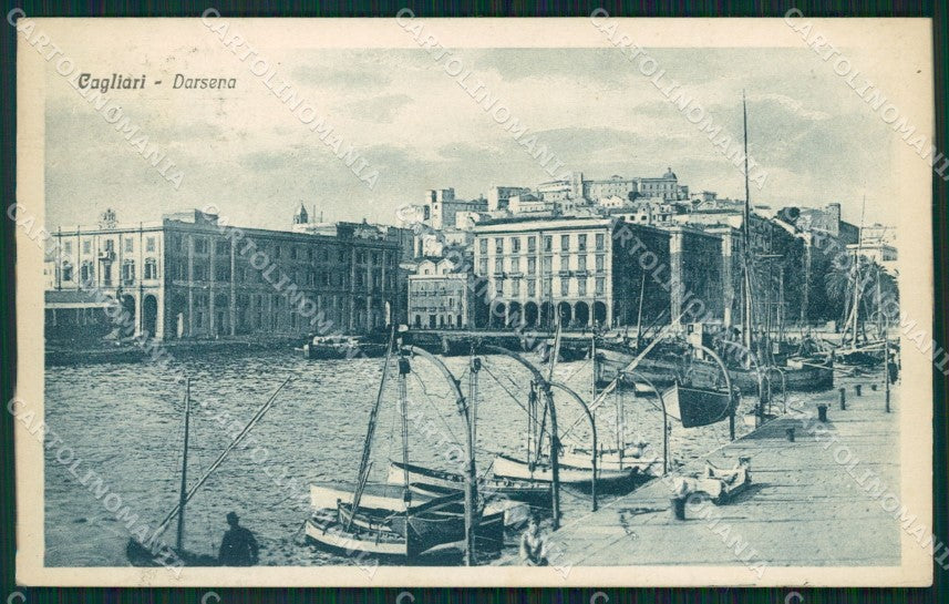Cagliari Città Darsena cartolina QT0430 – fronte