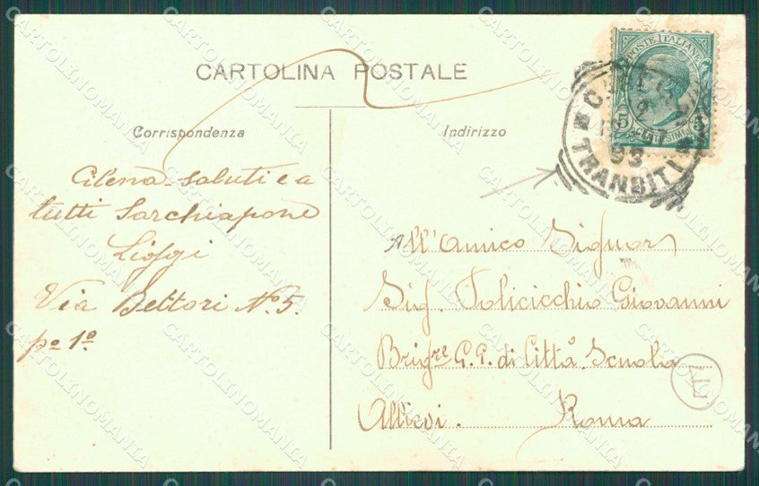Cagliari Città Nave STRAPPINO cartolina QT0468 – retro