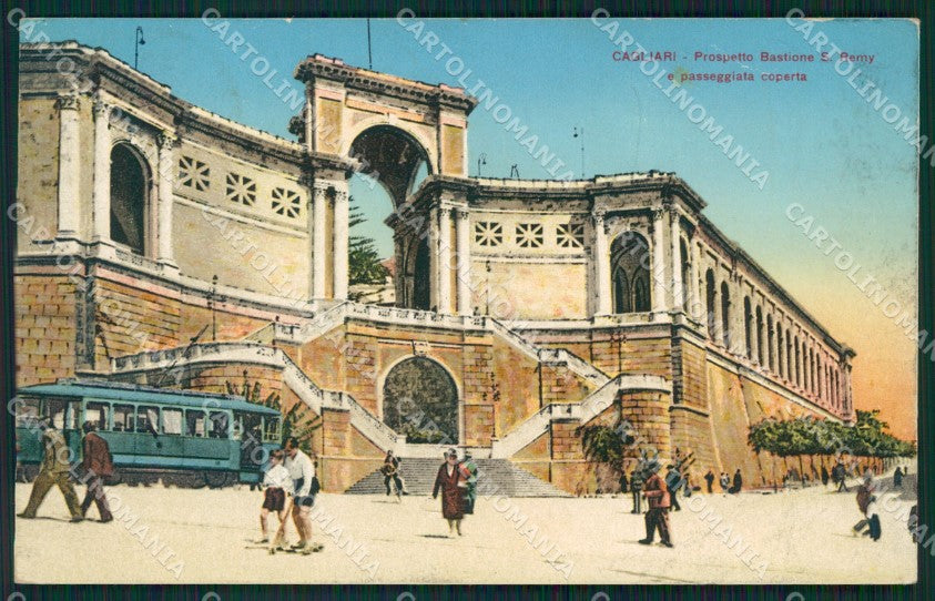 Cagliari Città Tram cartolina QT0473 – fronte