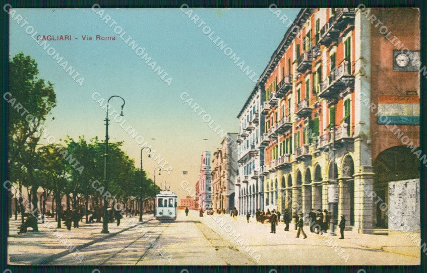 Cagliari Città Tram cartolina QT0477 – fronte