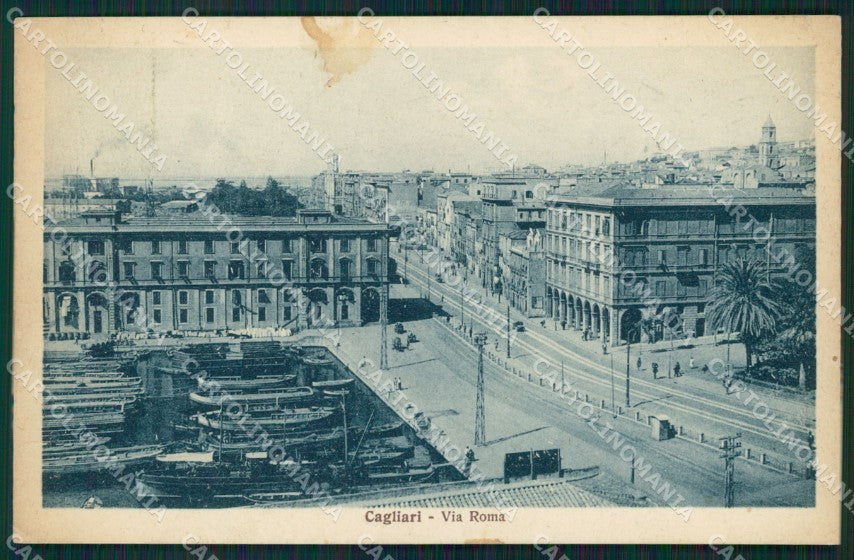 Cagliari Città Barche cartolina QT0482 – fronte