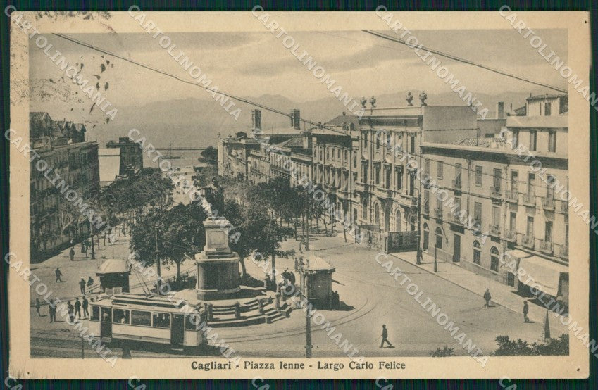 Cagliari Città Tram FORI cartolina QT0485 – fronte