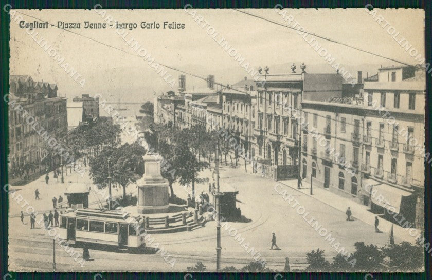 Cagliari Città Tram cartolina QT0490 – fronte