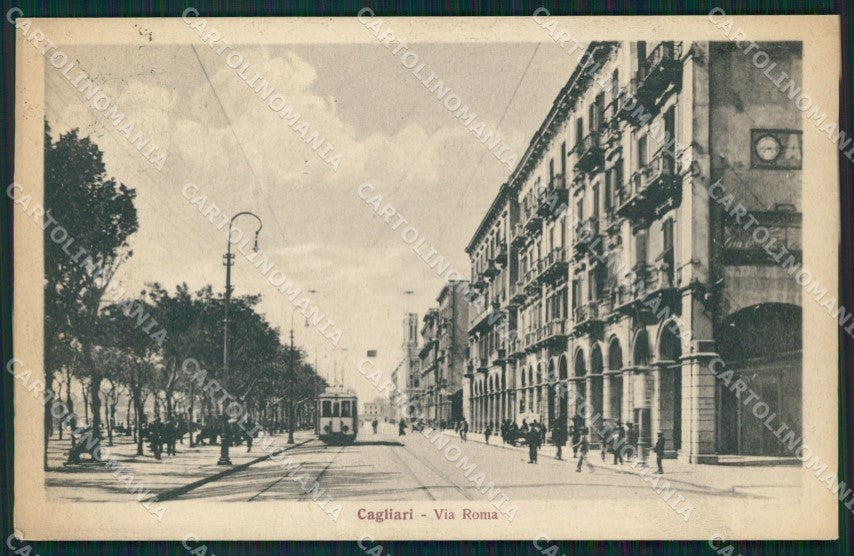 Cagliari Città Tram cartolina QT0495 – fronte