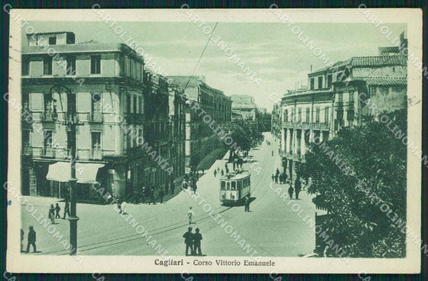 Cagliari Città Tram cartolina QT0505 – fronte