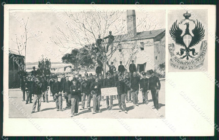 Cagliari Città Militari RETRO BIANCO cartolina QT0508 – fronte