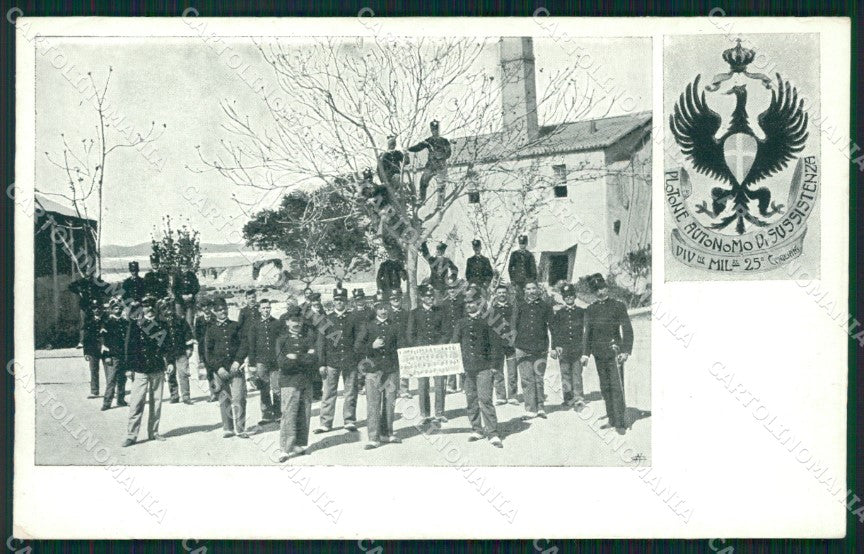 Cagliari Città Militari RETRO BIANCO cartolina QT0509 – fronte