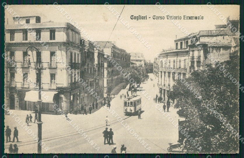 Cagliari Città Tram cartolina QT0513 – fronte