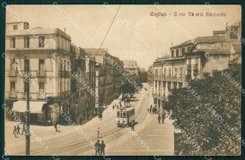 Cagliari Città Tram cartolina QT0518 – fronte