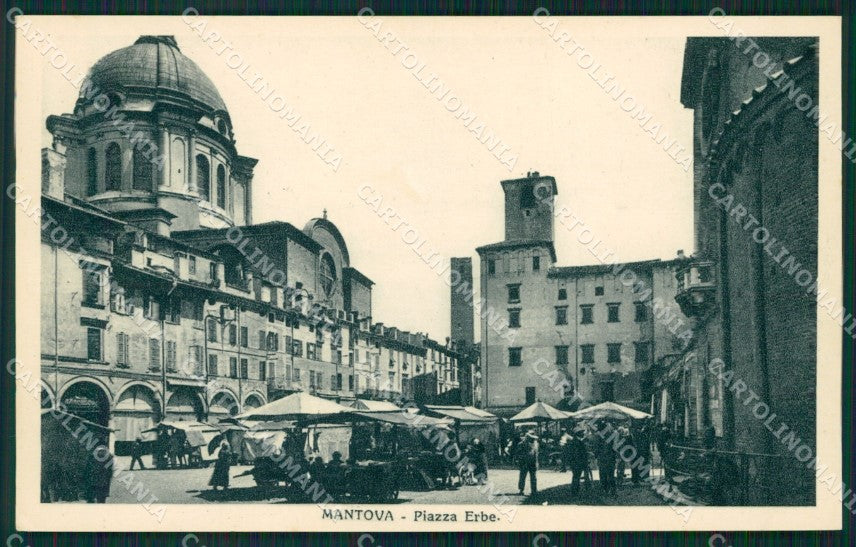 Mantova Città Mercato cartolina QT0546 – fronte