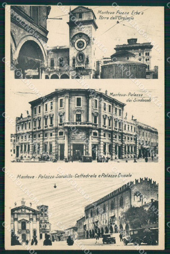 Mantova Città ABRASA cartolina QT0555 – fronte