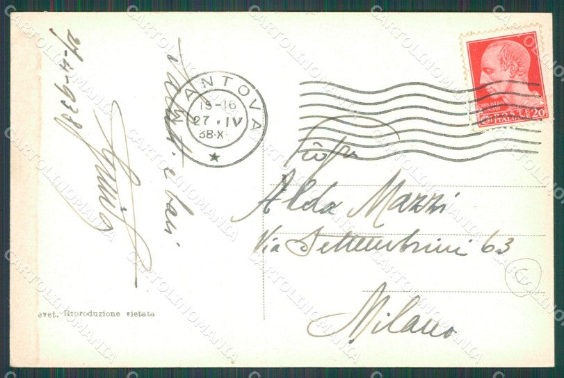 Mantova Città ABRASA cartolina QT0555 – retro