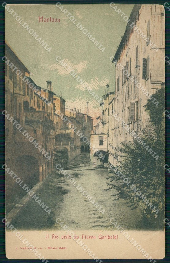 Mantova Città FORO PIEGHE cartolina QT0563 – fronte