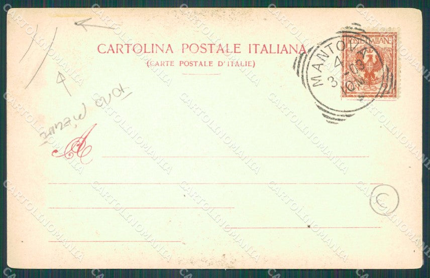 Mantova Città FORO PIEGHE cartolina QT0563 – retro