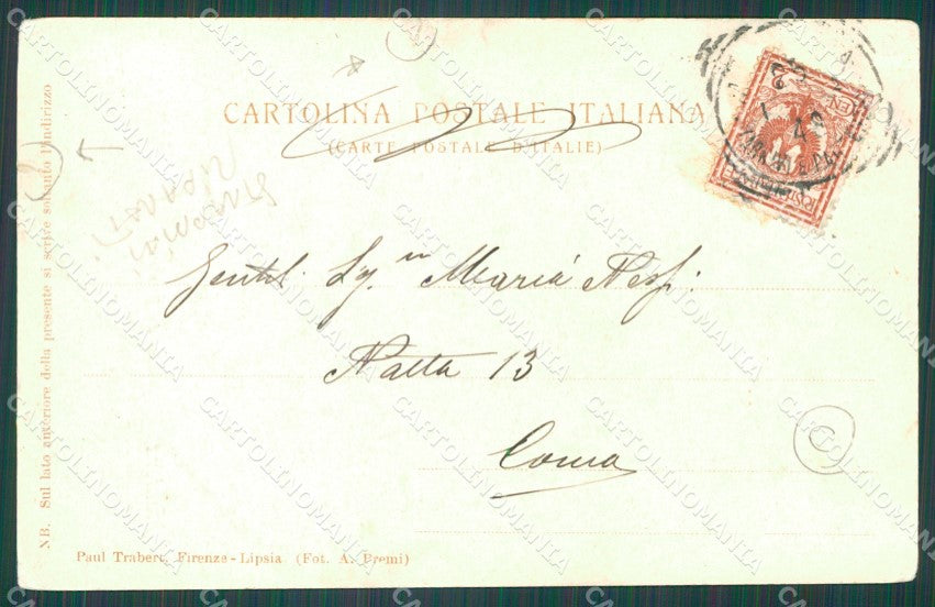 Mantova Città Brentatori Costumi STRAPPINI RIPARATI cartolina QT0566 – retro