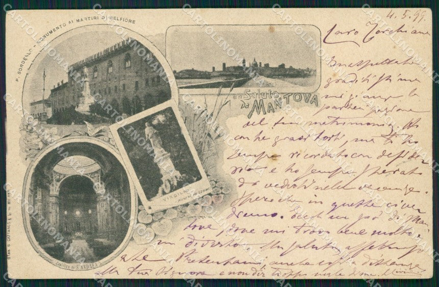 Mantova Città Gruss cartolina QT0569 – fronte