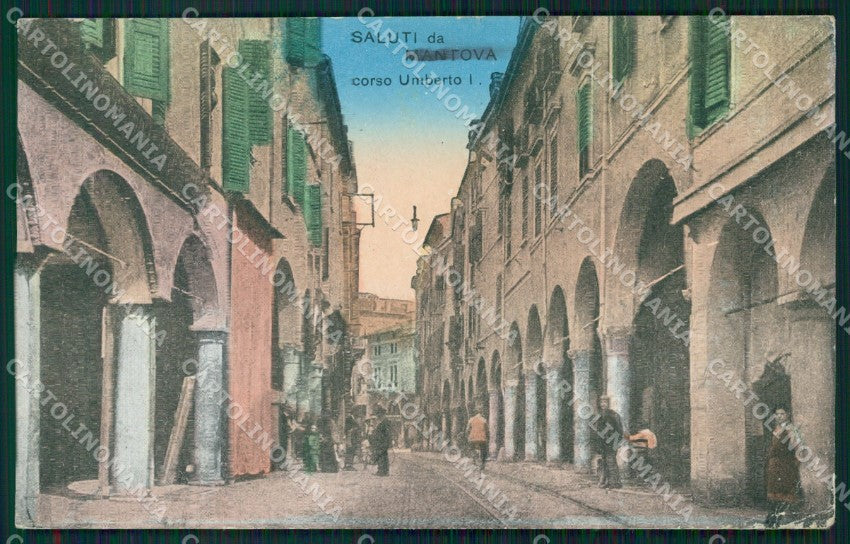 Mantova Città PIEGHE cartolina QT0602 – fronte