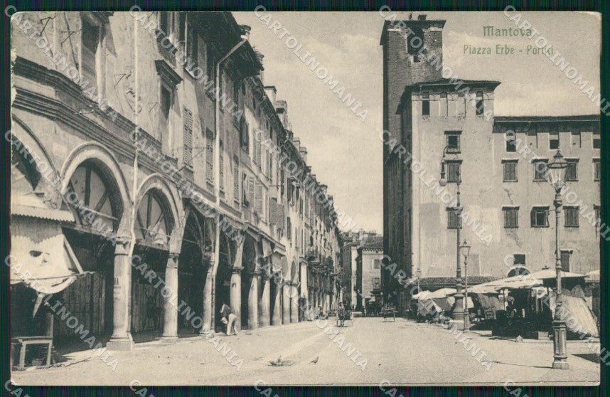 Mantova Città Mercato ABRASA cartolina QT0636 – fronte