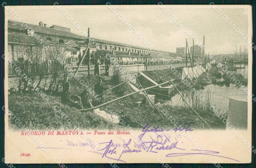 Mantova Città SCOLLATA cartolina QT0645 – fronte