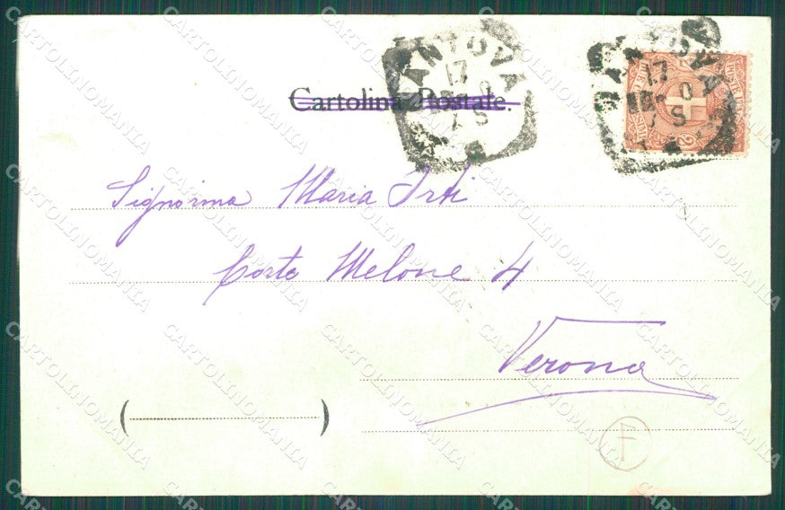 Mantova Città SCOLLATA cartolina QT0645 – retro
