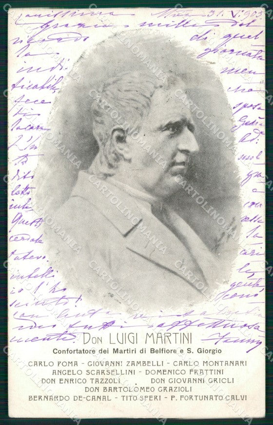 Mantova Città Don Luigi Martini cartolina QT0646 – fronte