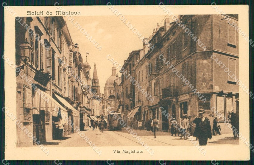 Mantova Città Tram cartolina QT0649 – fronte