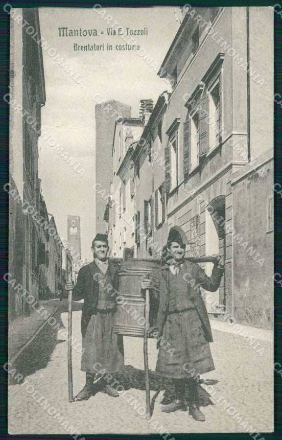 Mantova Città Brentatori Costumi cartolina QT0656 – fronte
