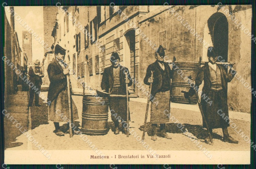 Mantova Città Brentatori Costumi cartolina QT0659 – fronte