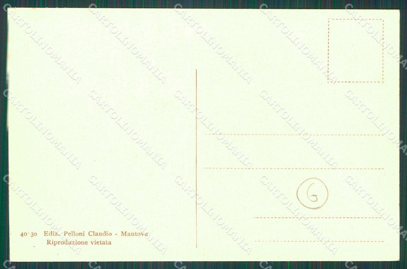 Mantova Città Brentatori Costumi cartolina QT0659 – retro