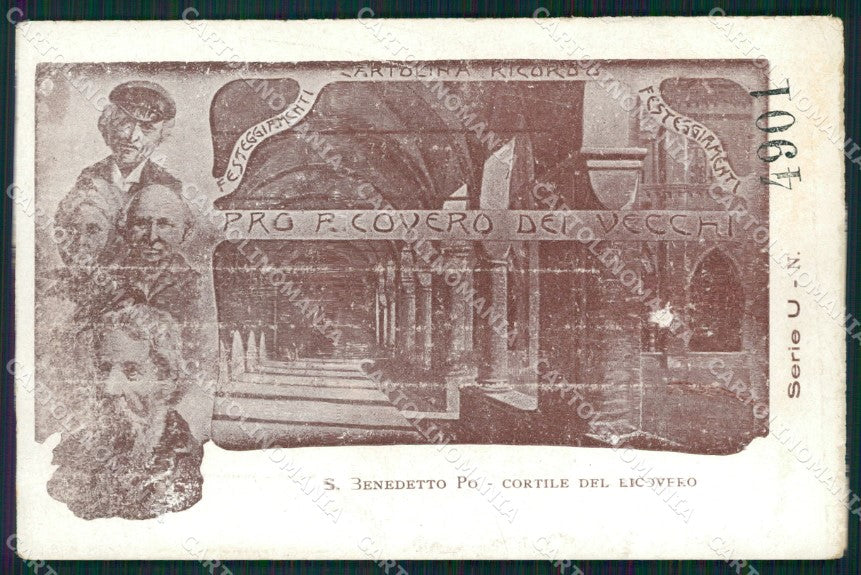 Mantova San Benedetto Po Ricovero dei Vecchi cartolina QT0667 – fronte