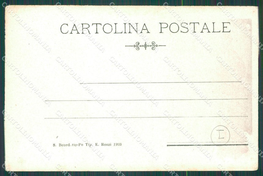 Mantova San Benedetto Po Ricovero dei Vecchi cartolina QT0667 – retro