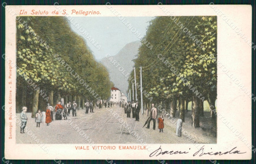 Bergamo San Pellegrino cartolina QT0684 – fronte