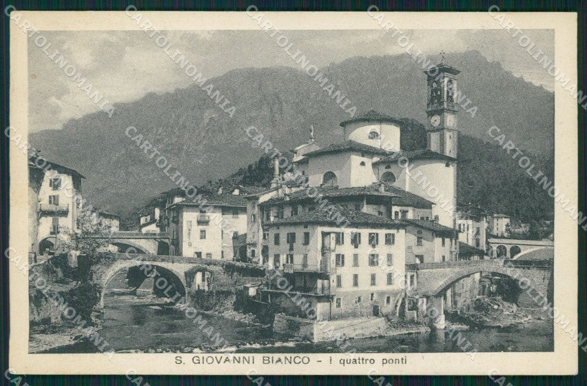 Bergamo San Giovanni Bianco cartolina QT0685 – fronte
