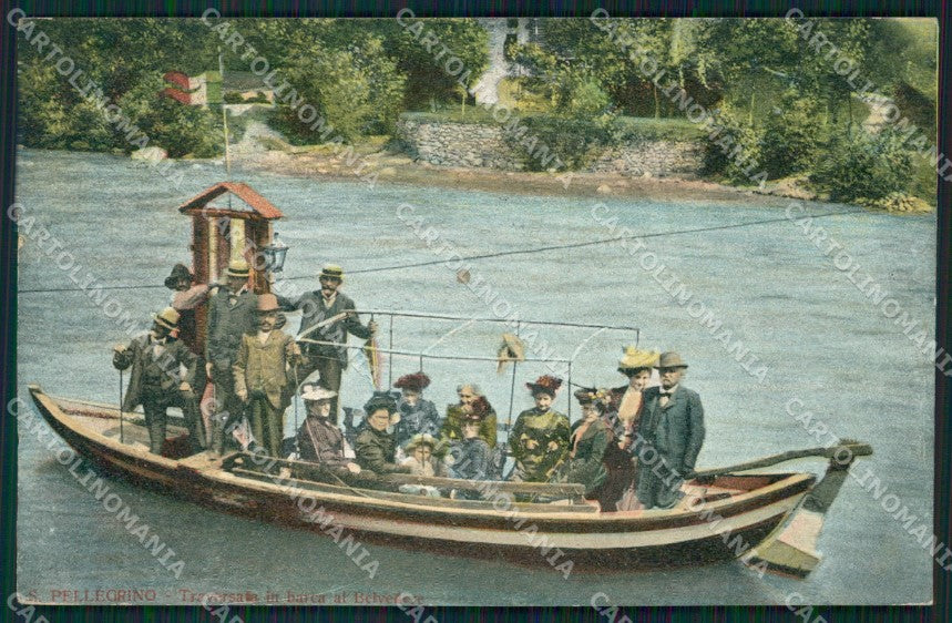 Bergamo San Pellegrino Barca cartolina QT0720 – fronte